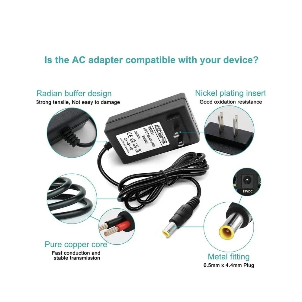 14V AC/DC Power Adapter, 3A/Samsung Monitor, TV, LCD LED Power Supply Cord cabl